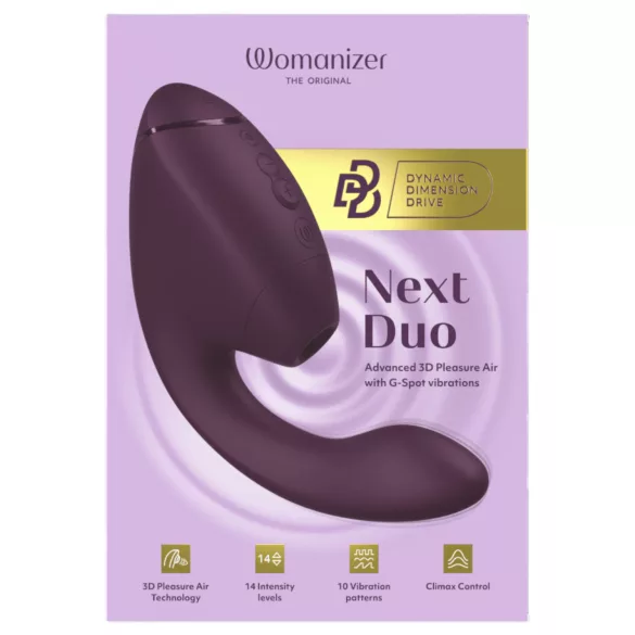 Womanizer Next Duo - vibrator za G-točku i klitoris - ljubičasta