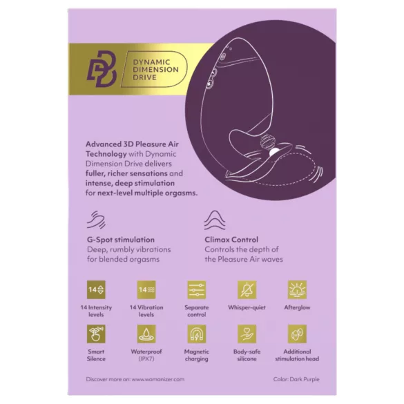 Womanizer Next Duo - vibrator za G-točku i klitoris - ljubičasta