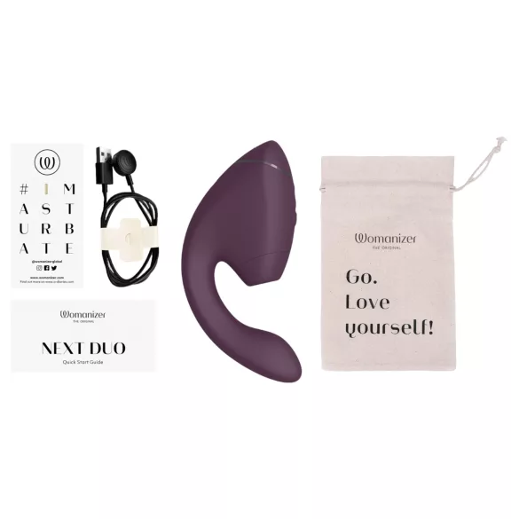 Womanizer Next Duo - vibrator za G-točku i klitoris - ljubičasta