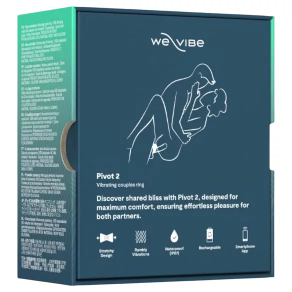 We-Vibe Pivot 2 - vibrirajući prsten za penis - pametan - silikon plavi
