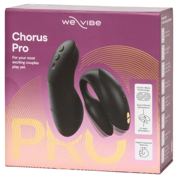 We-Vibe Chorus Pro - vibrator za parove s aplikacijom i daljinskim upravljačem (crni)