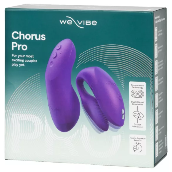 We-Vibe Chorus Pro - vibrator za parove s daljinskim upravljačem - ljubičasti