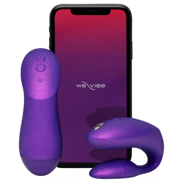 We-Vibe Chorus Pro - vibrator za parove s daljinskim upravljačem - ljubičasti