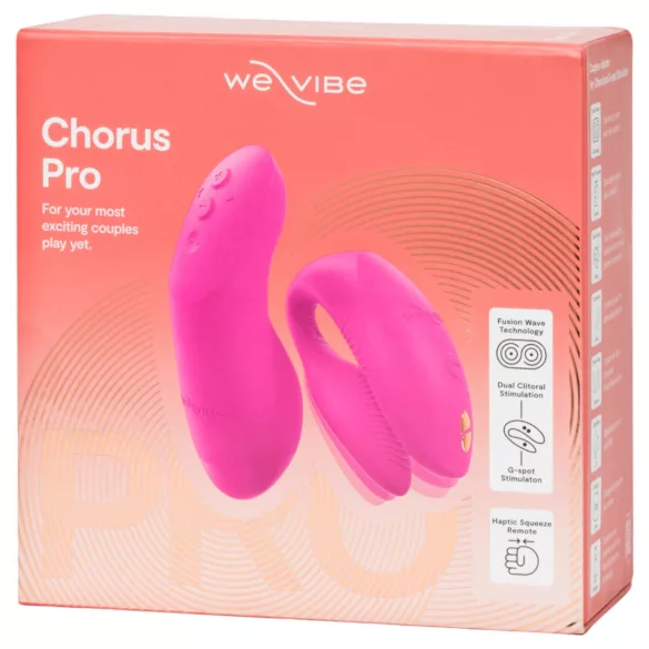 We-Vibe Chorus Pro - vibrator za parove s aplikacijom i daljinskim upravljačem (pink)