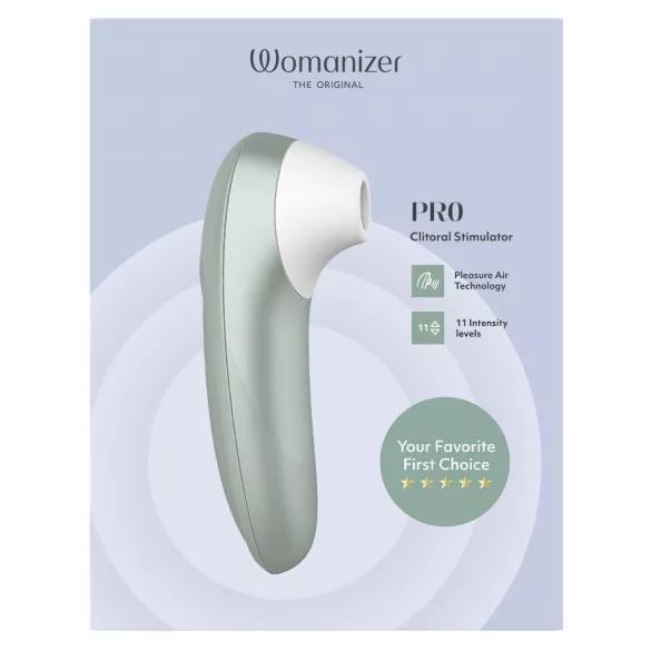 Womanizer Pro - stimulator klitorisa s valovima zraka (zeleni)