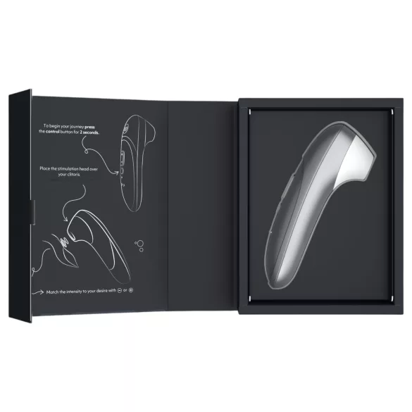 Womanizer Pro - stimulator klitorisa s valovima zraka (sivi)