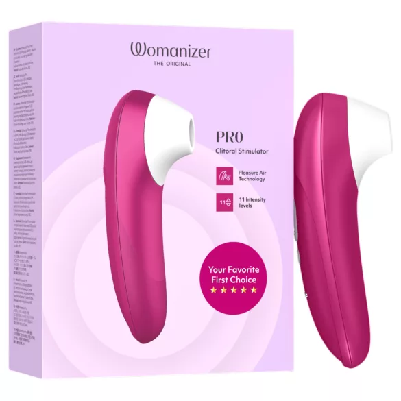Womanizer Pro - stimulator klitorisa na zračne valove (rozi)