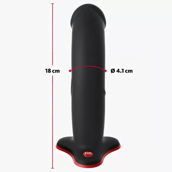 Fun Factory The Boss Stub - dildo s vakuumskom čašicom (crni)