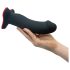 Fun Factory The Boss Stub – dildo s vakumskim postoljem (crni)