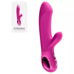   Fun Factory Bi Stronic Embrace - potiskujući vibrator s rukom za klitoris (ružičasti)