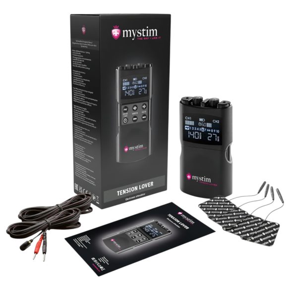 mystim Tension Lover 2 - digitalni elektro set (crna)