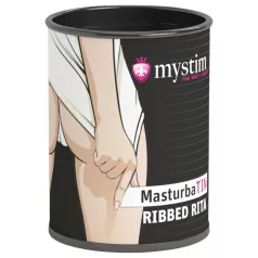   Mystim MasturbaTIN Ribbed Rita - masturbator s rebrima - bijeli