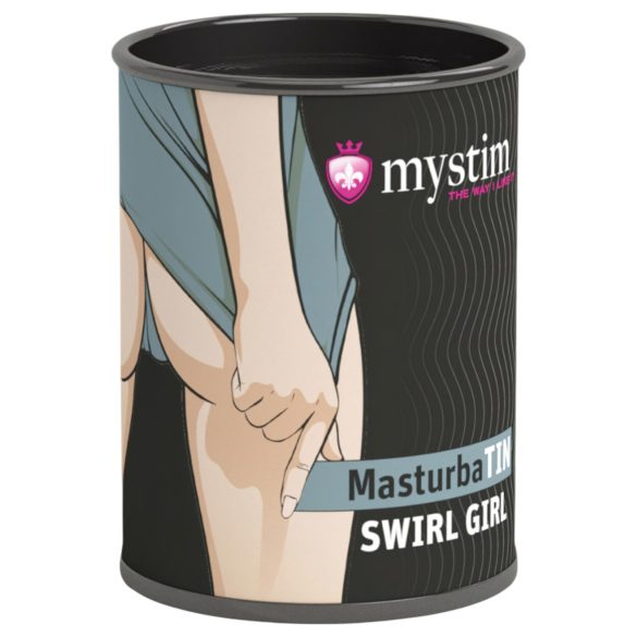Mystim MasturbaTIN Swirl Girl - valoviti masturbator (bijeli)