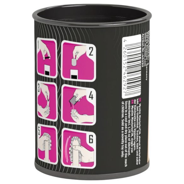 Mystim - masturbator za muškarce - valovit dizajn - bijeli