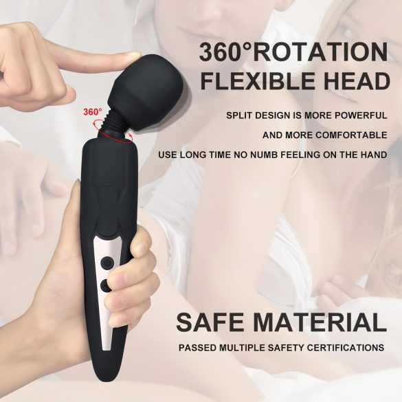 Mrow - masažer vibrator na baterije - vodootporan - crni