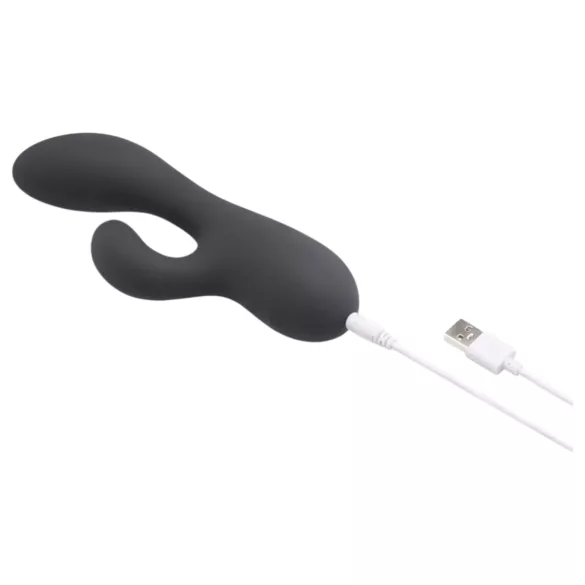 le Wand Soft Rabbit - vibrator sa 2 motora s nastavkom za klitoris - crni