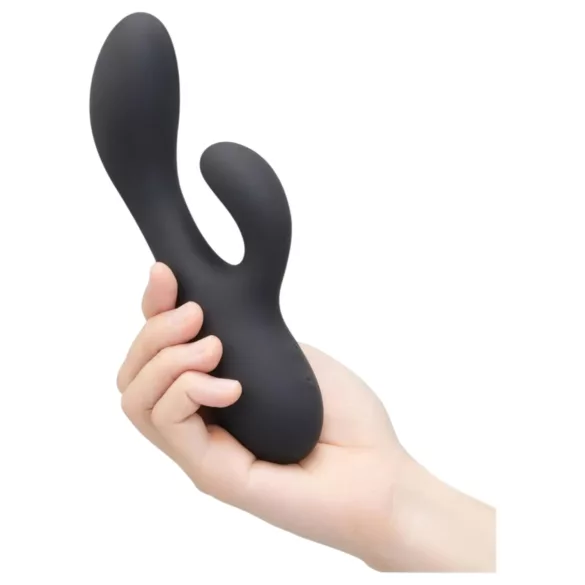 le Wand Soft Rabbit - vibrator sa 2 motora s nastavkom za klitoris - crni