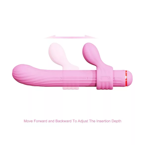 Magic Stick - vibrator s izmjenjivim nastavcima (pink)