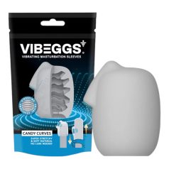 VIBEGGS Candy Curves - vibracijsko jaje masturbator - bijelo
