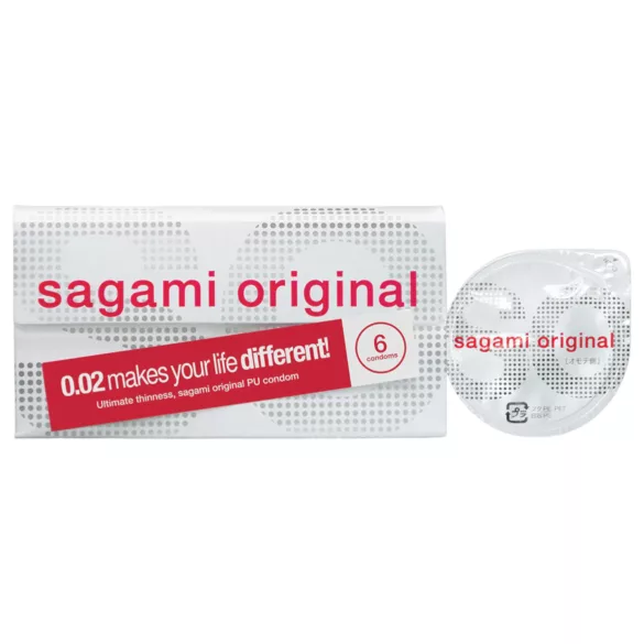 Sagami Original 0.02 - kondom - 55mm - 6 komada