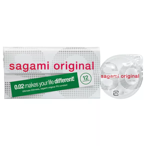 Sagami Original 0,02 - kondom - ultra tanki - 55mm - 12 komada