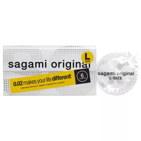 Sagami Original 0.02 L - kondomi - 58mm - 6 komada