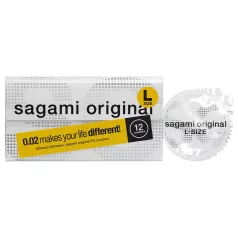 Sagami Original 0,02 L - kondom - 58 mm - 12 komada