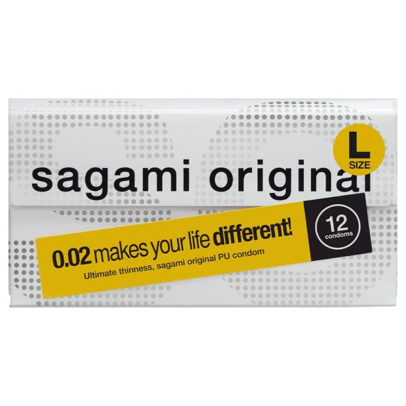 Sagami Original 0,02 L - kondom - 58 mm - 12 komada