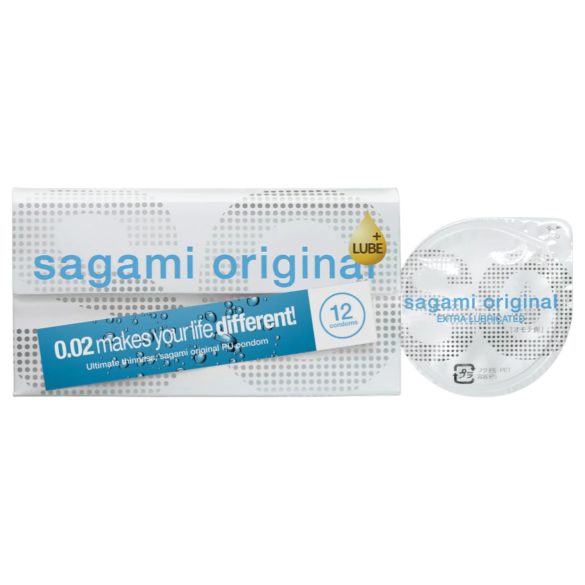 Sagami Original - ekstra podmazani kondomi - 55mm (12 komada)