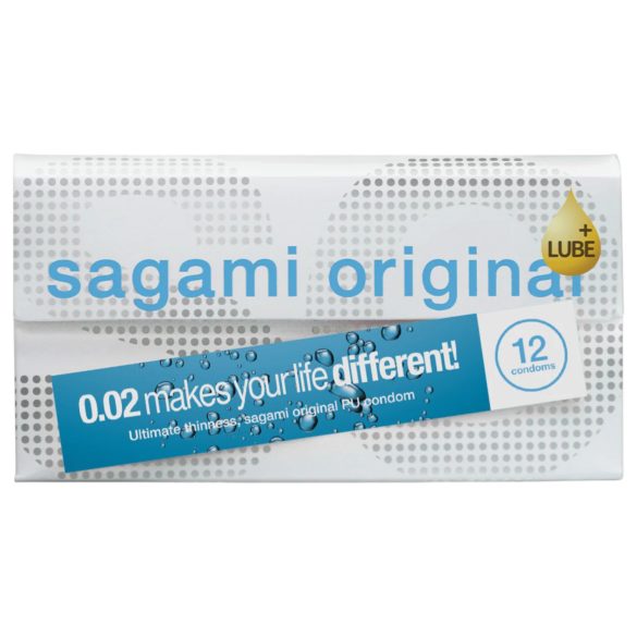 Sagami Original 0.02 - ekstra podmazani kondomi - 55mm - 12 komada