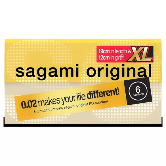 Sagami Original 0,02 XL - kondomi - XL veličina - 61mm (6 kom)