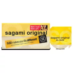 Sagami Original 0,02 XL - kondomi - 61mm - 12 komada