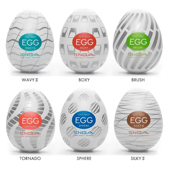 TENGA Egg - set muških masturbatora u obliku jajeta - 6 komada