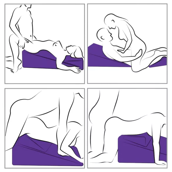 Liberator - set jastuka za seks Wedge/Ramp - crna - 2 komada