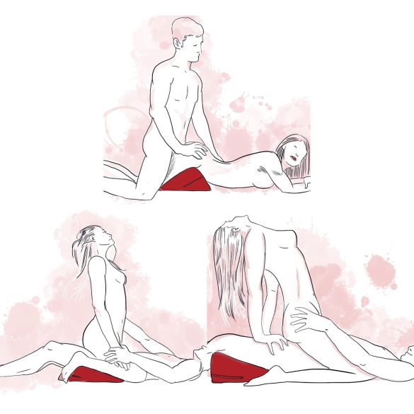 Liberator Wedge - crni klinasti jastuk za seks