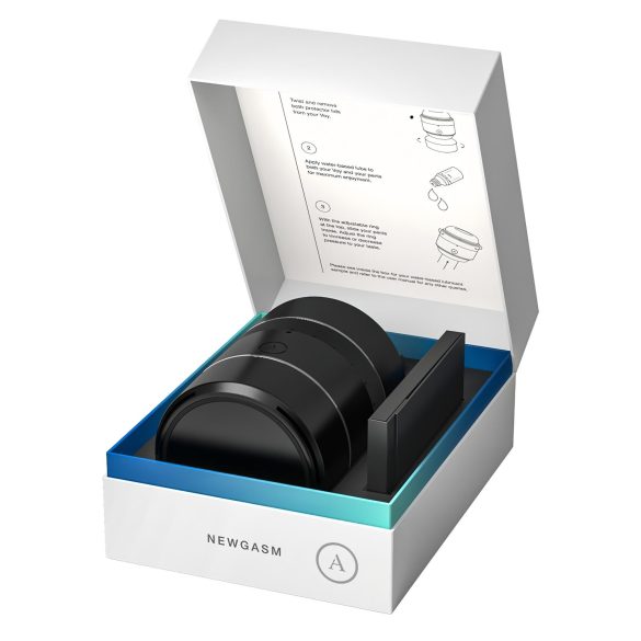 Arcwave Voy - muški masturbator s pritezanjem i rotacijom - crni