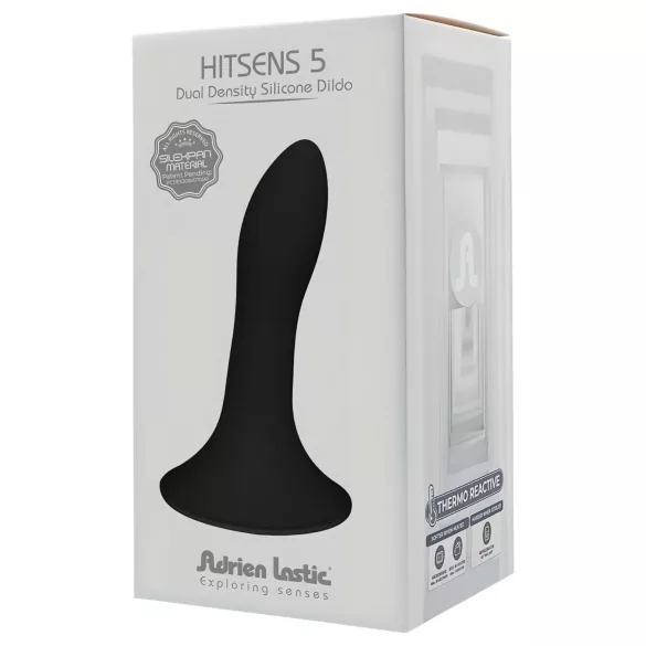Adrien Lastic Hitsens 5 - termo reaktivni analni dildo (crni)