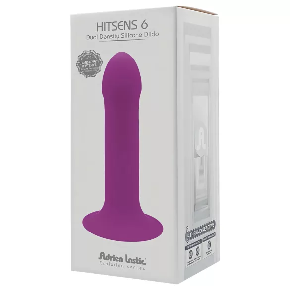 Adrien Lastic Hitsens 6 - termo-reaktivni dildo (ljubičasti)