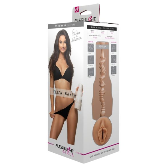 Fleshlight Eliza Ibarra Ethereal - realistična vagína - prirodna boja