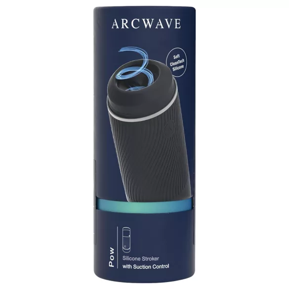 Arcwave Pow - muški masturbator s vakuumom - crni