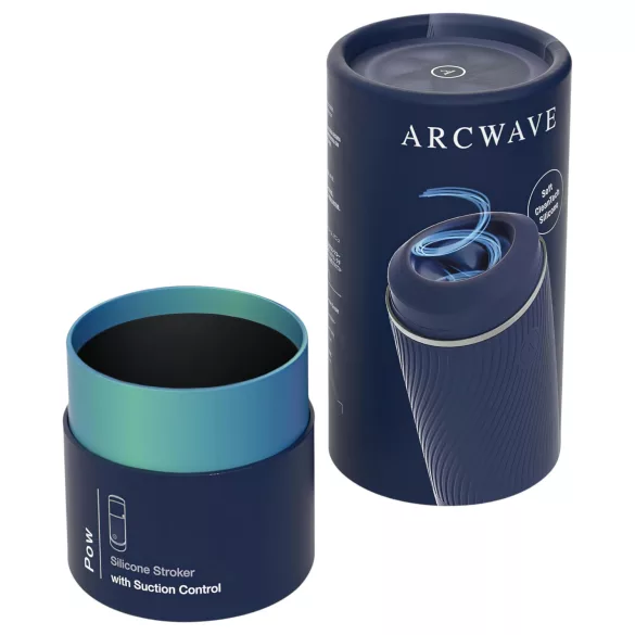 Arcwave Pow - muški masturbator s vakuumom - plava