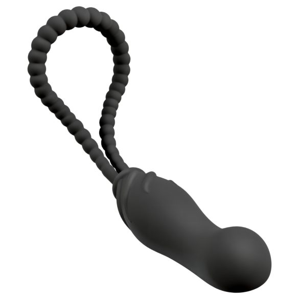 Black Velvets - strap-on dildo - prilagodljivo - silikon crni