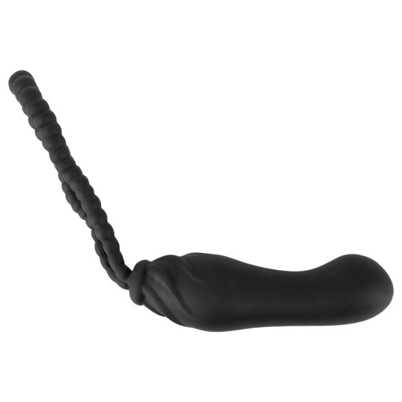Black Velvets - strap-on dildo - prilagodljivo - silikon crni