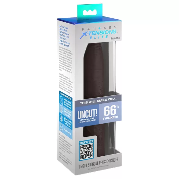 X-TENSION Elite - prilagodljivi smeđi penis rukav