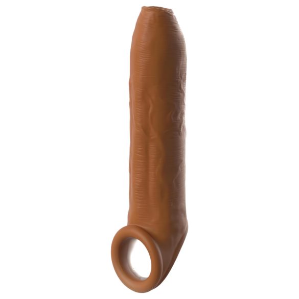X-TENSION Elite - produžetak za penis s otvorenim vrhom - tamna natur boja