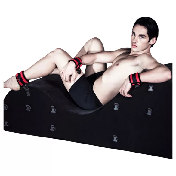 Liberator Black Label Esse - modularna trosjed za seks od 3 dijela (crna)