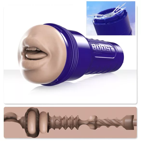 Fleshlight Boost Blow - realistični masturbator u obliku usta - natur