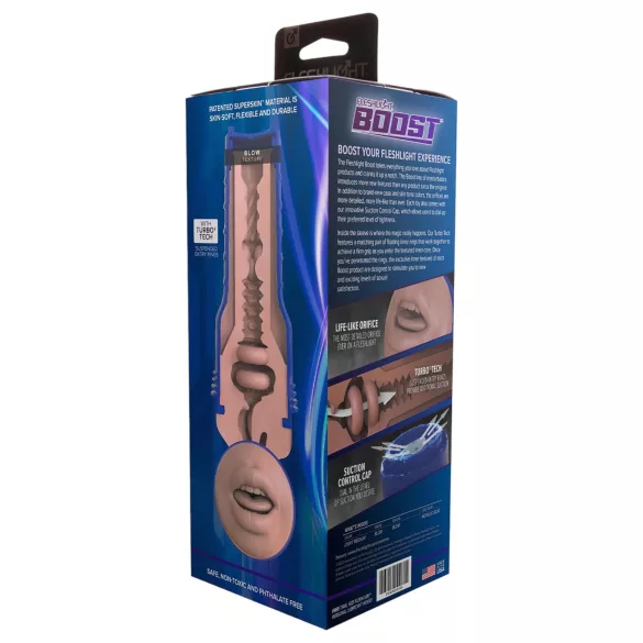 Fleshlight Boost Blow - realistični masturbator u obliku usta - natur