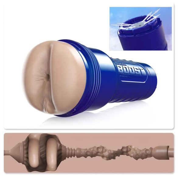 Fleshlight Boost Blast - realistični masturbator za anal - prirodna boja