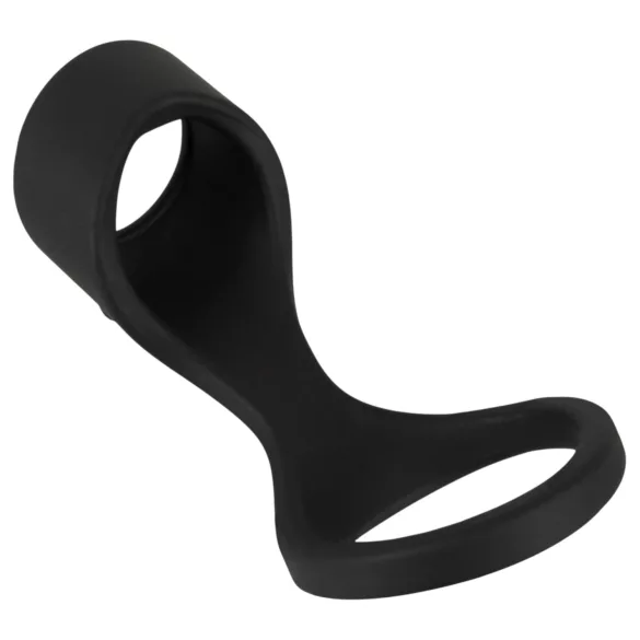 Erecto - penisni prsten 2u1 - crni